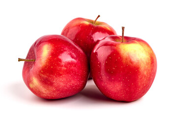 Red apple, isolated on white background.