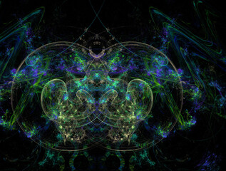 Imaginatory fractal abstract background Image