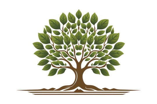 Pecan Tree icon on white background