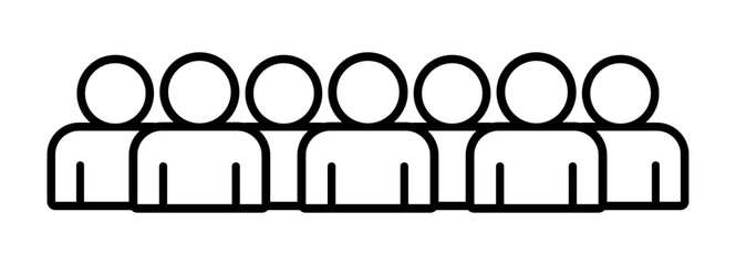 Symbol, ikona ludzi. Plik wektorowy. © robert6666