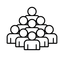 Symbol, ikona ludzi. Plik wektorowy.