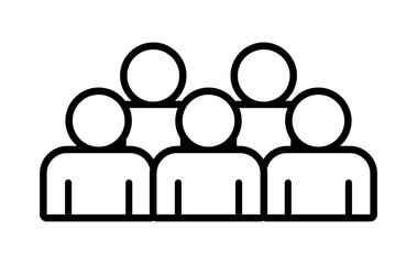 Symbol, ikona ludzi. Plik wektorowy.