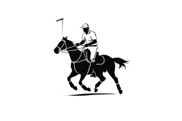 Polo icon on white background