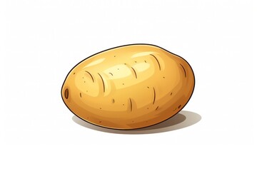 Potato icon on white background