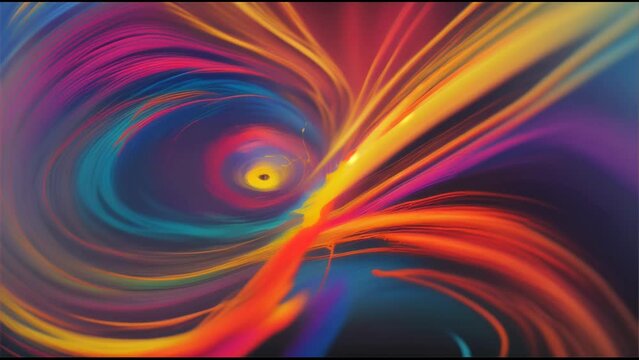 Abstract Colorful Background with Smoke Waves