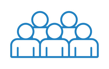 Symbol, ikona ludzi. Plik wektorowy.