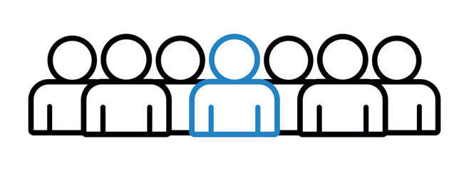 Symbol, ikona ludzi. Plik wektorowy. © robert6666