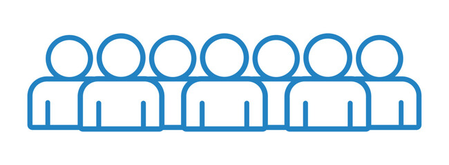 Symbol, ikona ludzi. Plik wektorowy.