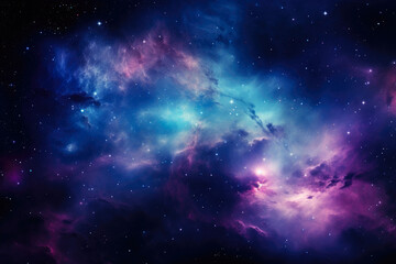 Cosmic Symphony: Purple Hues of Space