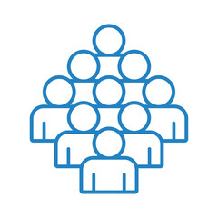 Symbol, ikona ludzi. Plik wektorowy.