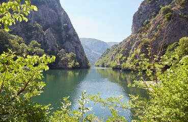 The scenic Matka Canyon to near Skopje, North Macedonia