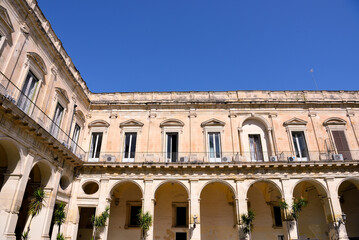 Fototapeta na wymiar Celestine palace (province palace) lecce italy