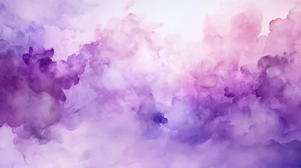 Foto op Canvas Lilac, violet, purple abstract watercolor background texture. High resolution colorful watercolor texture for cards, backgrounds, fabrics, posters. Hand draw backdrop © alexkich