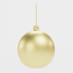 Realistic 3D Render of Christmas Ball