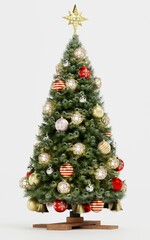 Realistic 3D Render of Christmas Tree