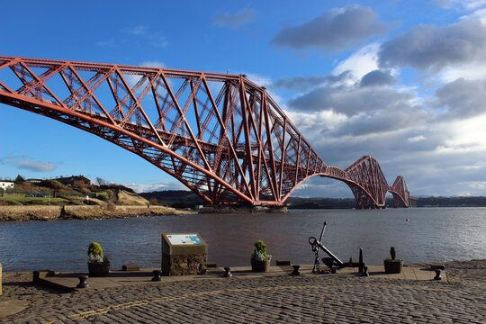 Forth Bridge, seen from North Queensferry, Fife.