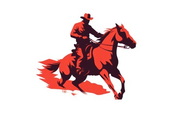 Rodeo icon on white background