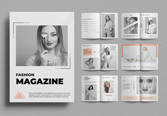 Minimal Fashion Magazine Design Layout