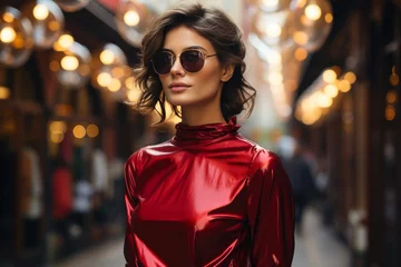  Urban Palette: Red and Metallic Fusion © Andrii 