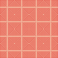 Lines ornament. Checks wallpaper. Seamless geometric pattern. Squares background. Geometrical motif. Linear digital paper. Textile print. Web design. Vector art