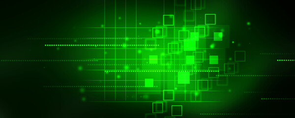 Obraz premium 2d illustration Abstract futuristic electronic circuit technology background