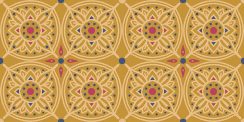 Cercles muraux Portugal carreaux de céramique .Vintage seamless abstract floral pattern in Moroccan style. Vintage seamless pattern.