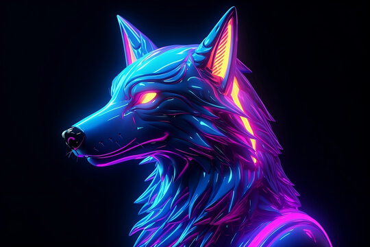 Cyber Furry Alpha Wolf