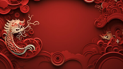 Chinese new year banner, abstract oriental background