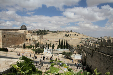 A view of the Jerusalem walls