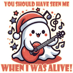 Santa Rockstar Ghost