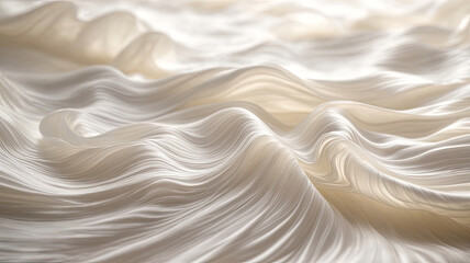 Obraz premium beautiful wave white silk abstract background