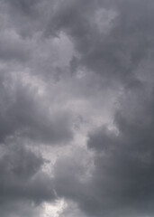 Dark, ominous clouds promise rain