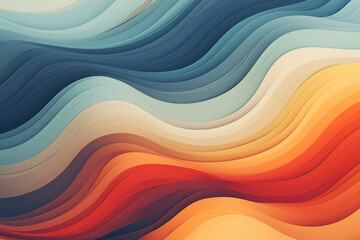 Obraz premium Red and blue abstract wave, background or pattern, creative design template