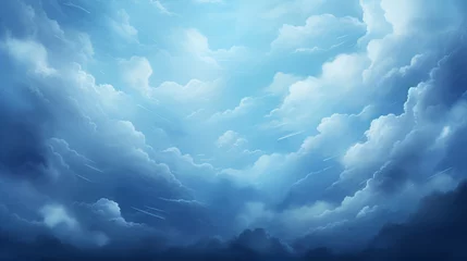 Fototapeten Dusk gray sky.Overcast sky in rainy season. Atmosphere of overcast sky before to rainy. Dark cloudy against white sky. Rain cloudy floating frame. © alexkich