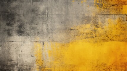 Urban Grey and Yellow Grunge Concrete Texture