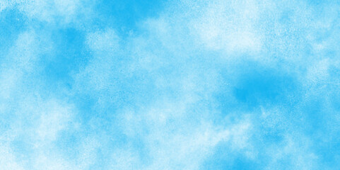 fresh and shiny Cloudy sky background with beautiful natural landscapes, blue sky with white cumulus clouds and watercolor shades, panorama blue sky vector illustration soft blue watercolor.