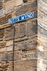The delightfully named street of butts wynd