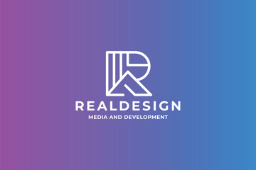 Real Design Letter R Logo
