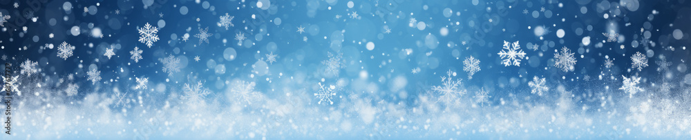 Wall mural abstract background with christmas theme, web site header or footer template