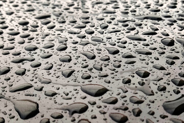 water drops on black background