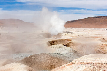 Detail of natural thermal water in Uyuni area