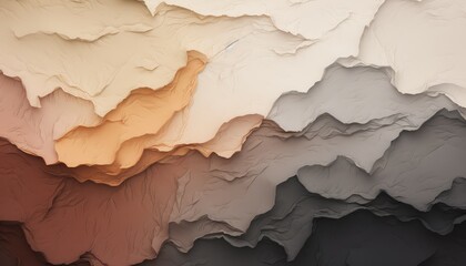  abstract creation, muted palette, soft mixture of earth tone with pastel  colors  