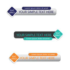 Set of lower third vector design background texture banner template set of tv banners and sport channels 
