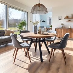 Fototapeta premium modern dining room with furniture