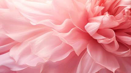 A macroscopic, abstract and pink textured petal is shown up-close. - obrazy, fototapety, plakaty