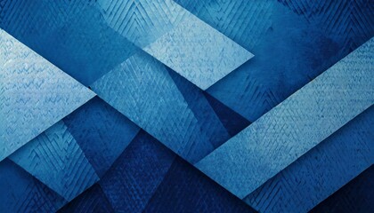 abstract blue background with texture and geometric pattern design of triangle and diamond shapes