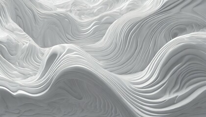 abstract white wavy sculpted horizontal background wave of 3d white liquid flow of marble liquid flow texture fluid art abtract themed photorealistic illustrations in jpg generative ai