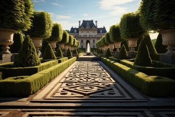 Symmetry and Design in Baroque Garden