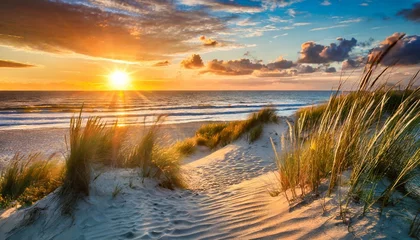 Crédence de cuisine en verre imprimé Coucher de soleil sur la plage sunset at the dune beach