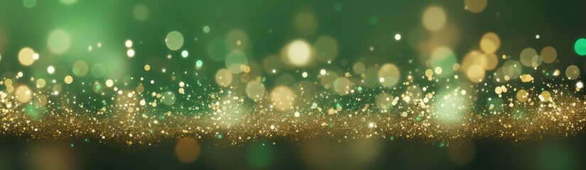 Christmas light background. Holiday glowing backdrop. Defocused Background With Blinking Stars. Blurred Bokeh.